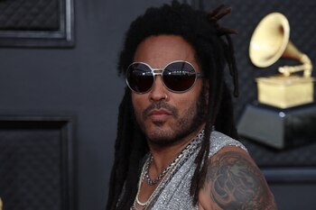 Lenny Kravitz poses on the