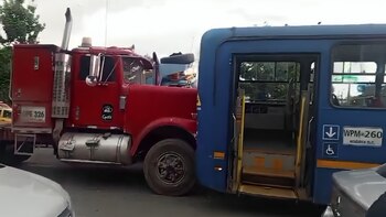 Caos vial en Bogotá por