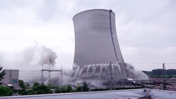 La explosión controlada hizo que