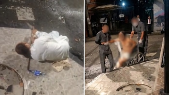 El Hospital La María informó que separó provisionalmente de sus cargos a los dos trabajadores que aparecen en el video - crédito Captura video Denuncias Antioquia