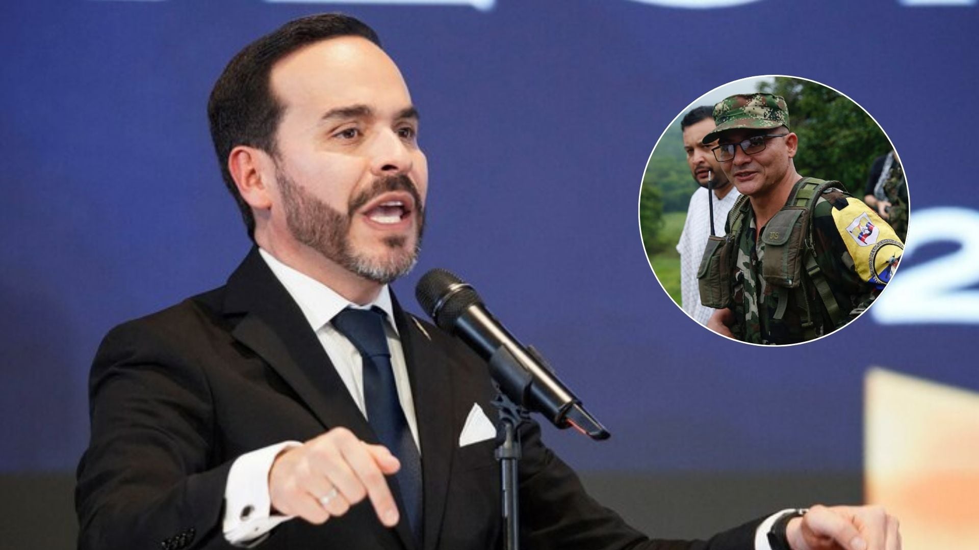 El presidente de Colombia, Abelardo de la Espriella, confirmó el tercer bombardeo contra las disidencias de las Farc lideradas por Iván Mordisco - crédito Sergio Acero/REUTERS Ernesto Guzmán/EFE