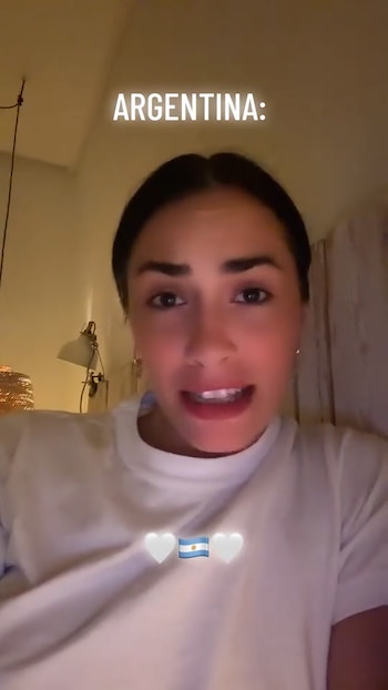 Un video de Lali Espósito se hizo viral respondiendo a las críticas contra la Selección