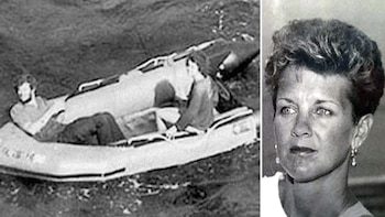 Su yate naufragó, los tiburones