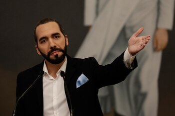 El presidente de El Salvador,