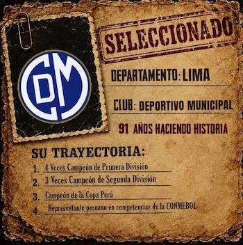 Tradición Copera 2026 - Deportivo Municipal – Liga 3 – Perú – deportes – 13 septiembre