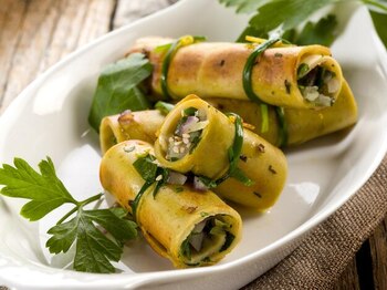 Enrollado de seitán: vibrante, colorido