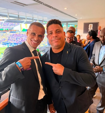 Rivaldo y Ronaldo, dos leyendas juntas en el Mundial 2026 (Instagram @rivaldo)