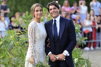 María Pombo y Pablo Castellano en su boda (INSTAGRAM).