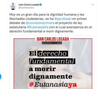 Juan Carlos Losada celebra la