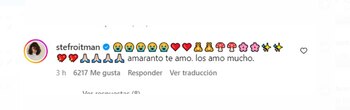 Stefanía Roitman demostró su emoción