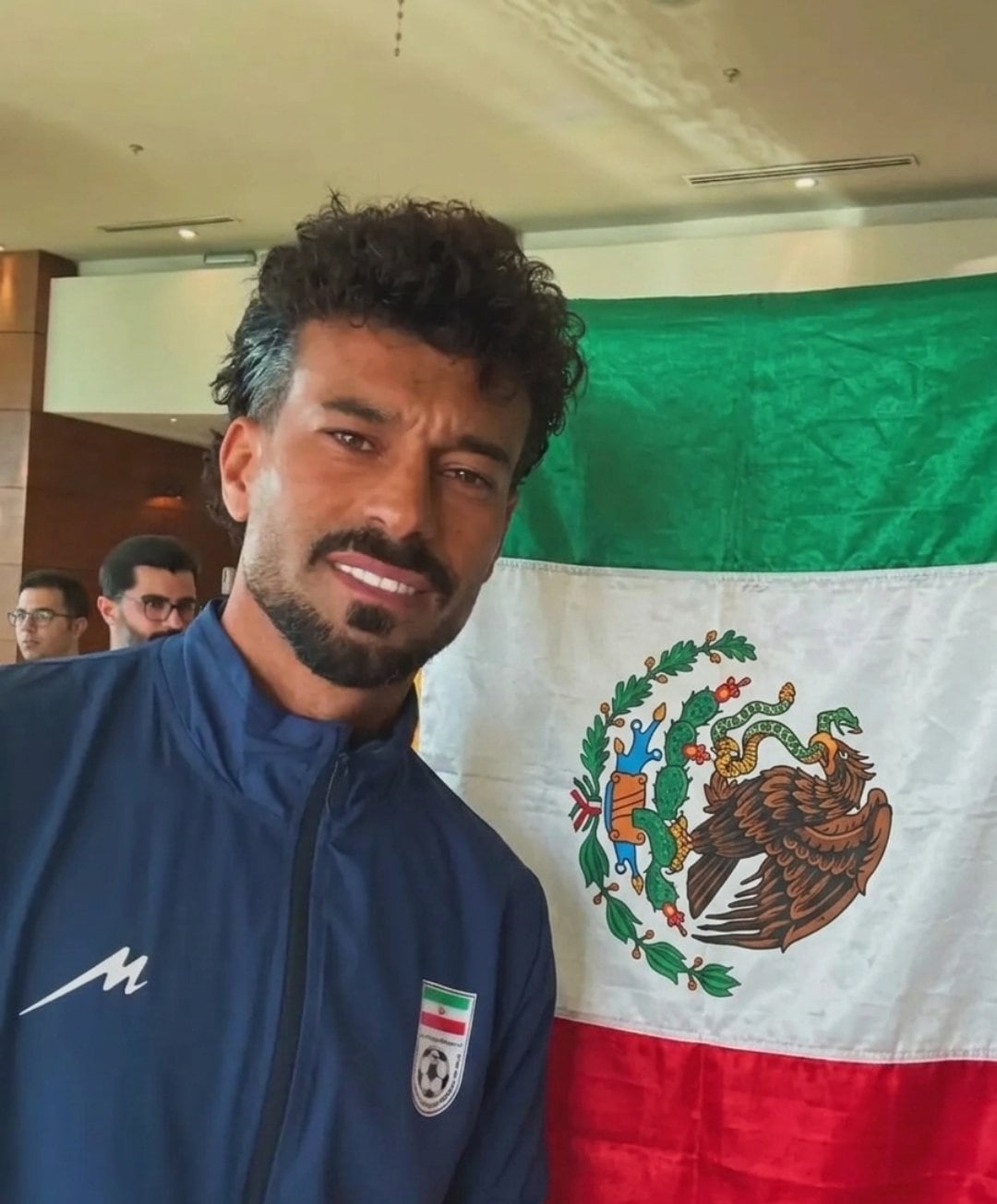 El jugador de Irán mostró su gratitud por el amor y hospitalidad de México (X / Ramin_Rezaian_)