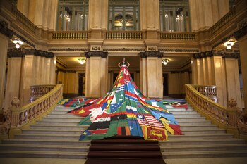 AMSTERDAM RAINBOW DRESS + FLORENCIA DE LA V