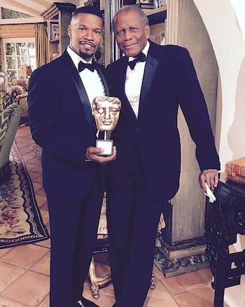 Jamie Foxx con Sidney Poitier