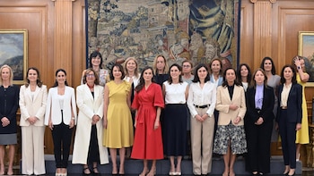 La Reina recibe en la Zarzuela a Fedepe, 'Mamis Digitales y ejecutivas en el exterior