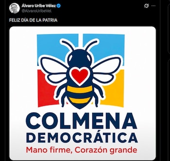 Álvaro Uribe - crédito @AlvaroUribeVel/X