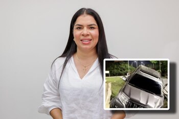 El choque dejó a una