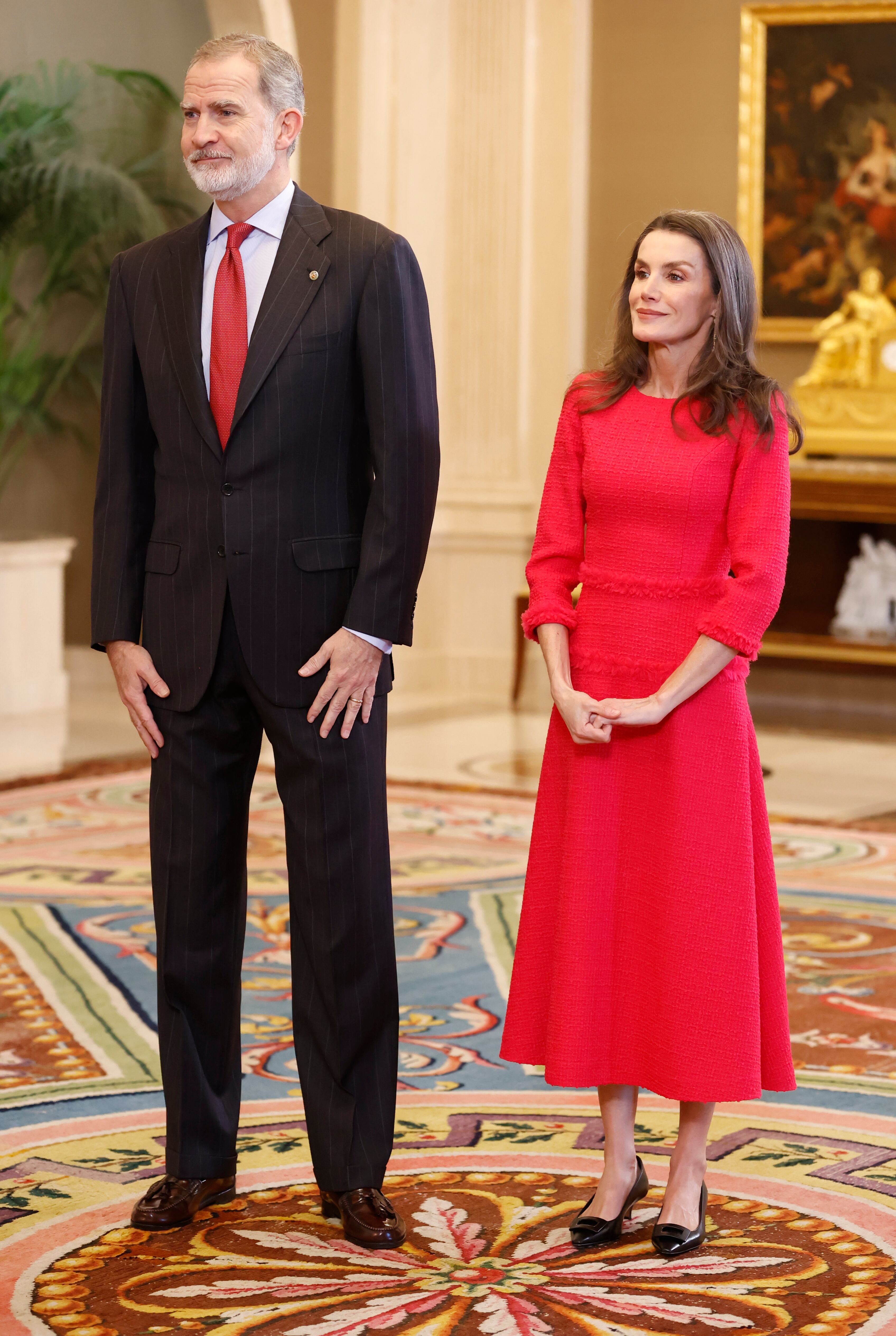 El rey Felipe y la reina Letizia durante la recepción al equipo paralímpico español tras su éxito en Milano Cortina 2026. (Europa Press)