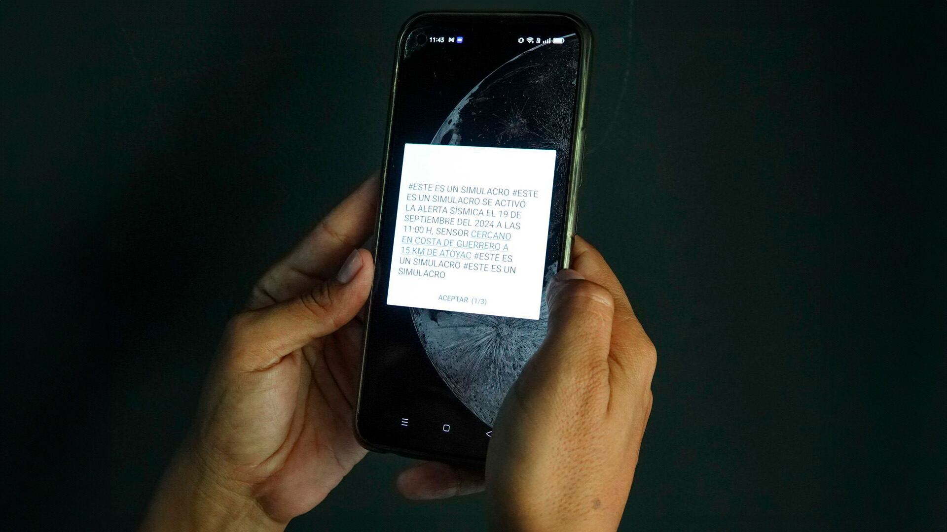 O governo do CDMX lamentou que a mensagem de texto não atinja todo o telefone celular: Cuartoscuro