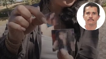 Hallan fotos de dos mujeres