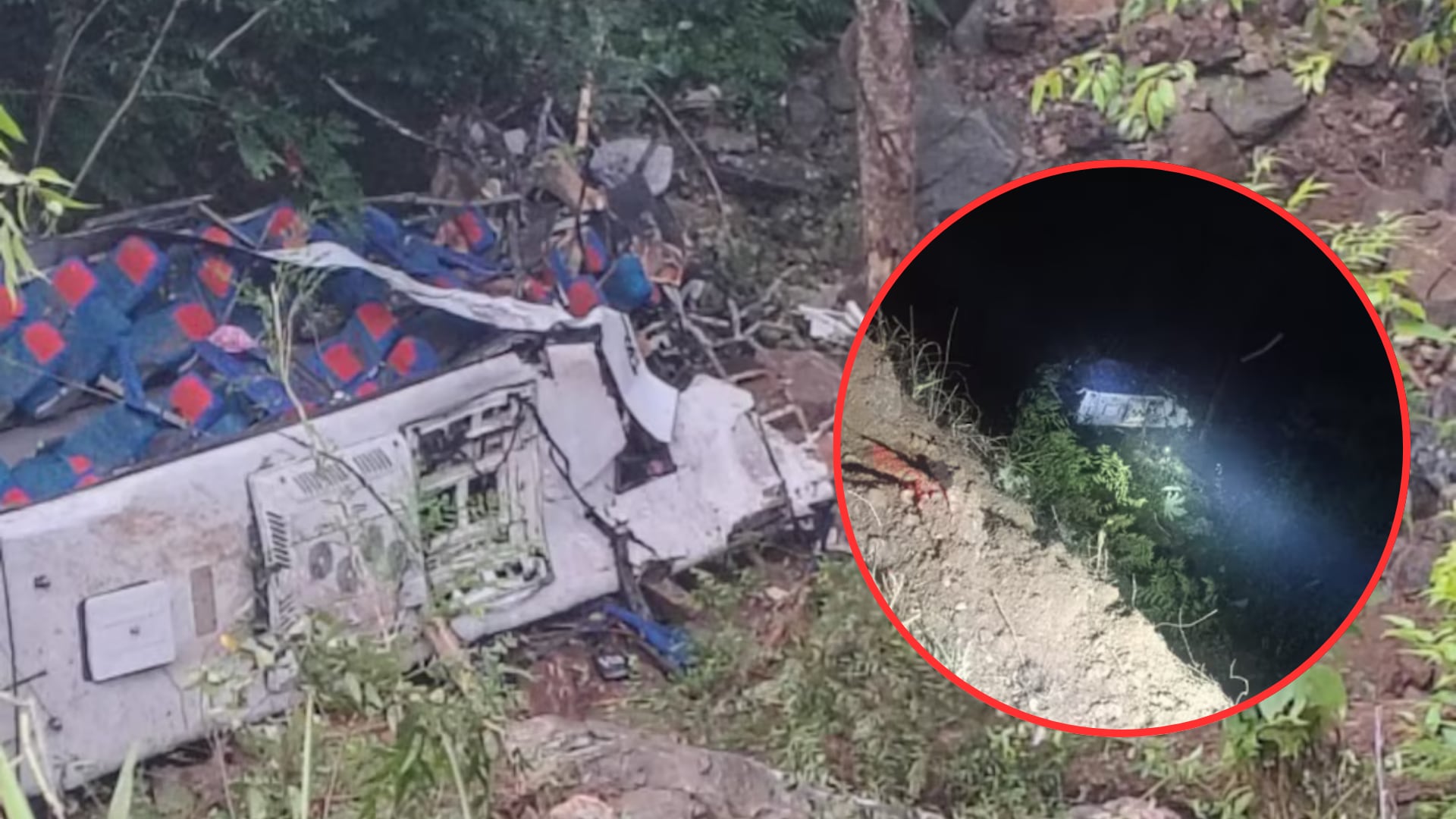 El accidente ocurrió en horas de la madrugada en la vía que conecta los municipios de Segovia y Remedios, en Antioquia - crédito red social X