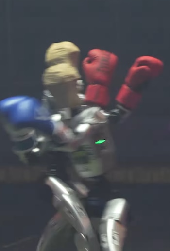 Robots humanoides sorprendieron al público