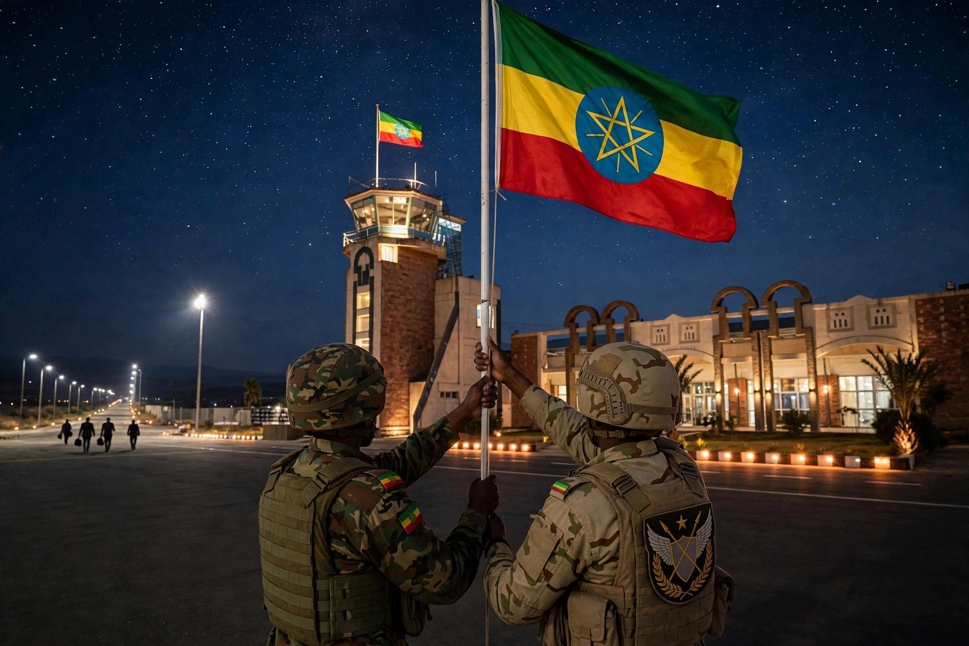 03/10/2026 Milicianos de las Fuerzas de Paz de Tigray en el aeropuerto de MekellePOLITICA AFRICA ETIOPÍA INTERNACIONALFUERZAS DE PAZ DE TIGRAY / X