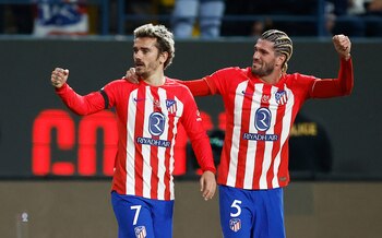 Griezmann celebra su gol anotado