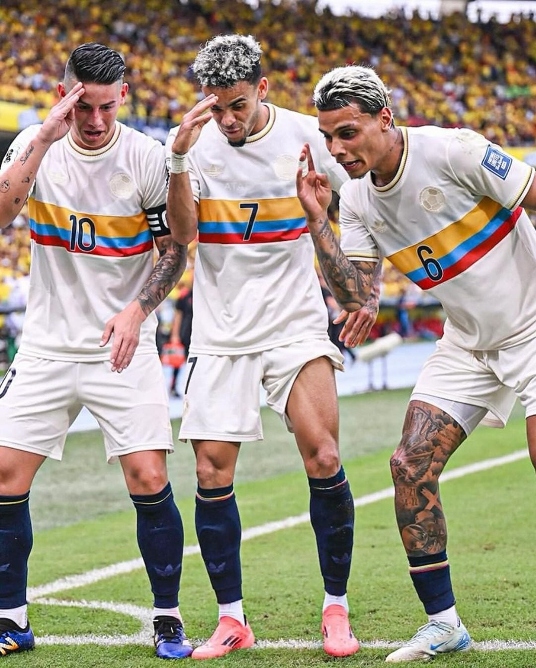 Richard Ríos reconoció el impacto de James Rodríguez en el plantel de la selección Colombia, desde su faceta como capitán - crédito @richardrios.m/Instagram