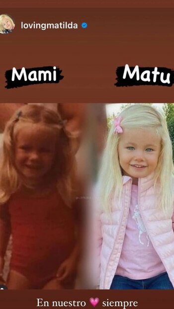 El parecido de Luciana Salazar