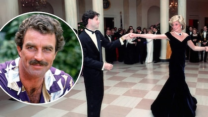 Tom Selleck tuvo que “rescatar” a Lady Di de John Travolta durante su icónico baile juntos