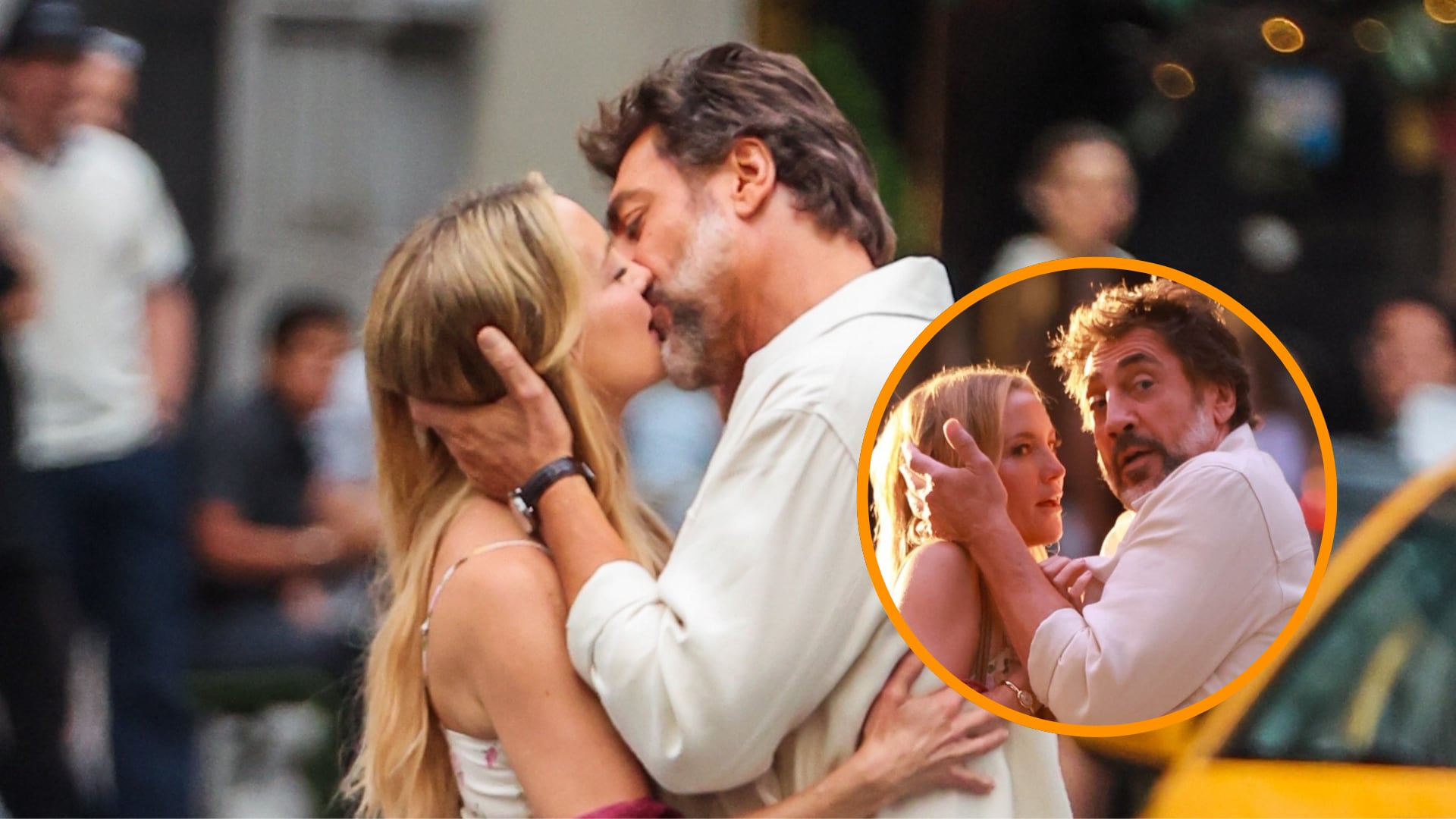 El beso viral de Javier Bardem y Kate Hudson en plena calle que ha hecho saltar las alarmas a los fans de su relación con Penélope Cruz (Grosby)