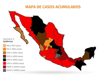 coronavirus mexico mapa colores 030720