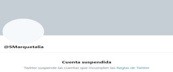 Suspendidas aparecen las cuentas de
