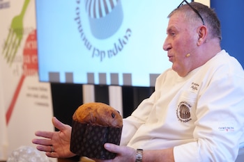 El maestro Giuseppe Piffaretti durante