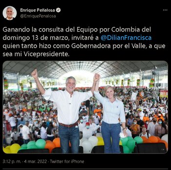 Dilian Francisca, quien primero aspiraba