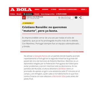 Captura nota Ronaldo Portugal