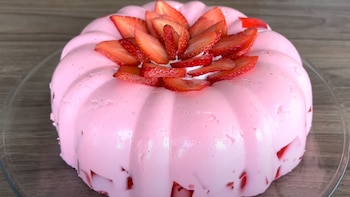 Una gelatina con yogur es