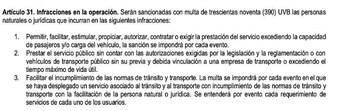 Las sanciones se darían también a quienes contraten o permitan el servicio - crédito captura de pantalla