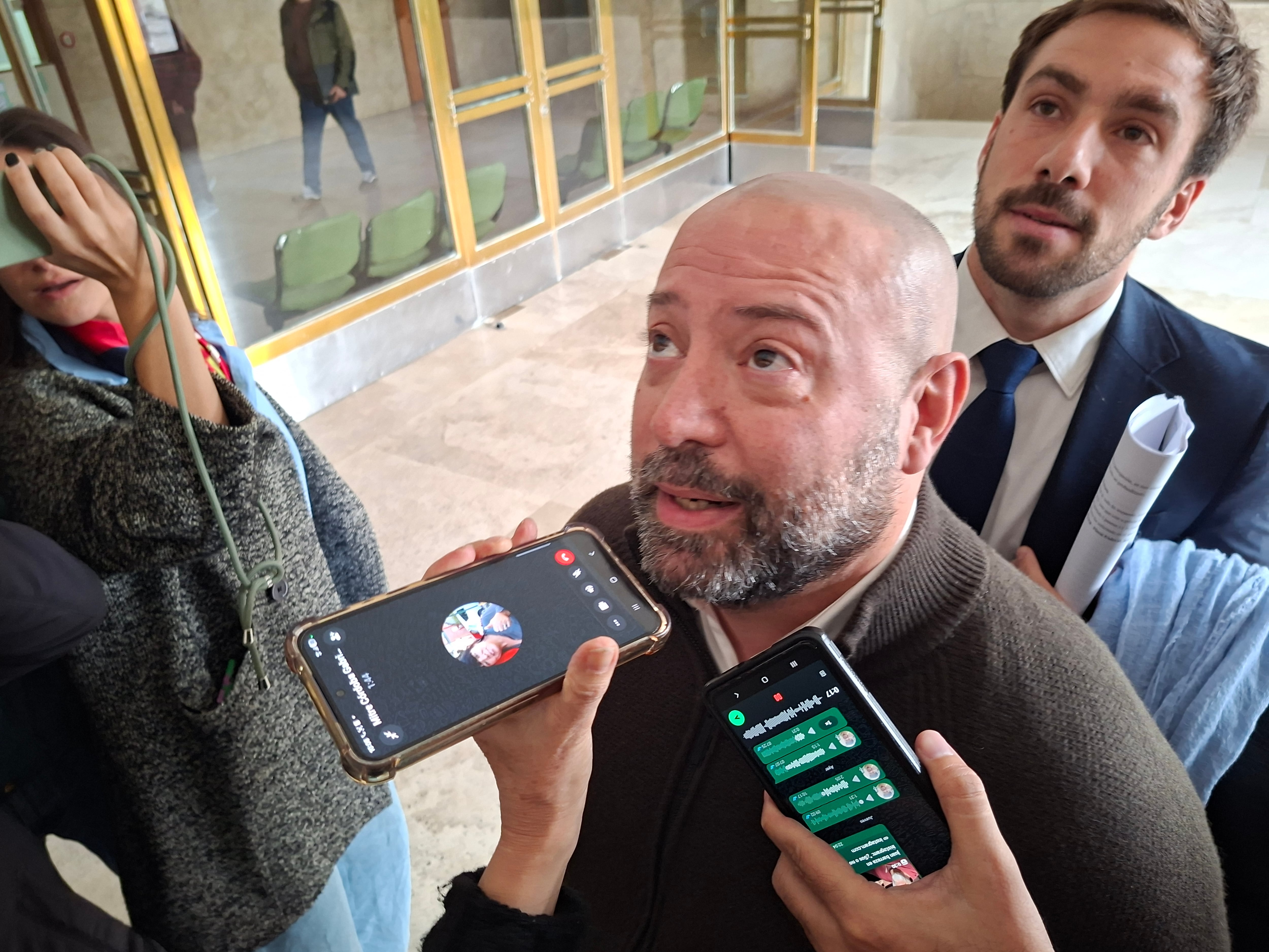 Diego Spagnuolo, en los pasillos de Comodoro Py