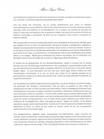 Carta abierta de Álvaro Leyva