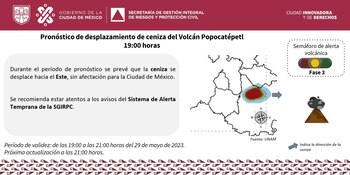 La ceniza del volcán no