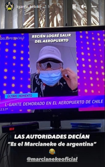 El posteo de L-Gante luego