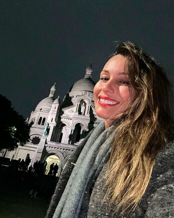 Pampita en París deslumbró con