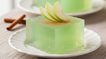La gelatina de manzana verde