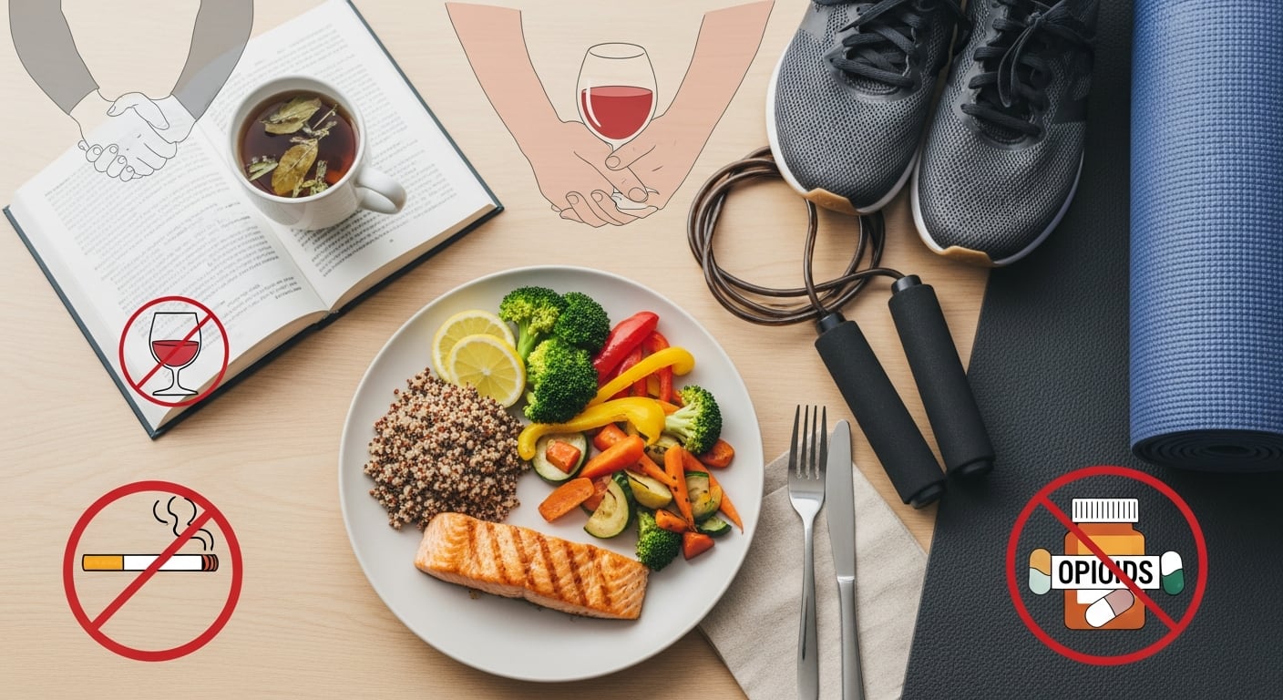 Entre los hábitos recomendados para la salud cardiovascular figuran alimentación equilibrada, ejercicio físico, buen descanso y control del estrés (Imagen Ilustrativa Infobae)