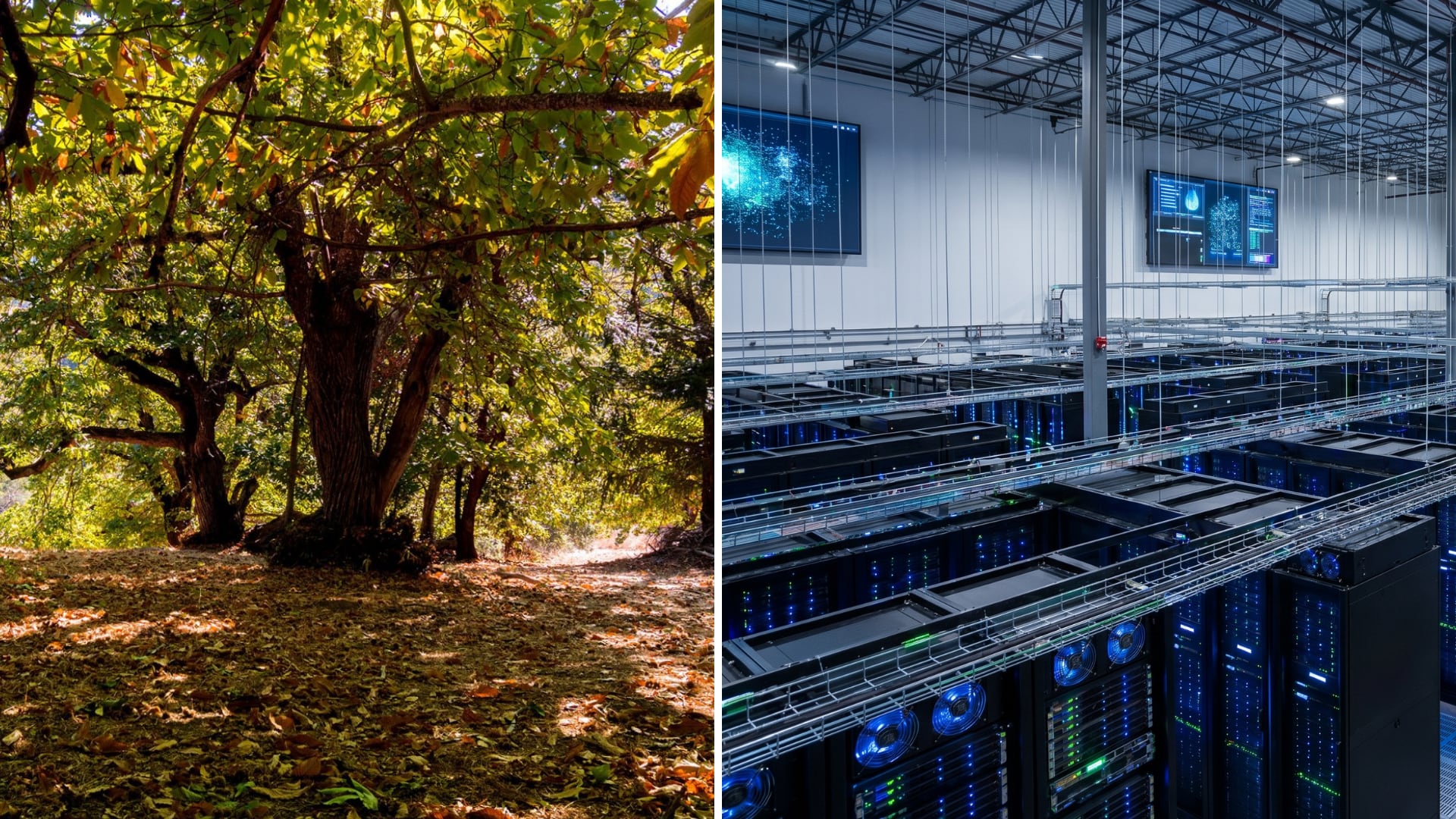 A 16 kilómetros, la empresa Starwood Digital Ventures construye otro bajo el nombre de Project Tamarack. (Composición Infobae: Difusión / Imagen Ilustrativa)
