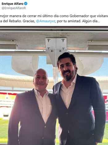 Enrique Alfaro y Amaury Vergara