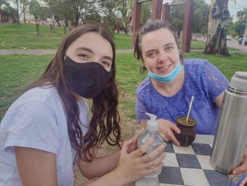 Carolina y su hija Brisa.