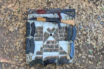 Armas y munición asegurada en