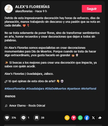 (TikTok: ALEX’S FLORERÍAS)